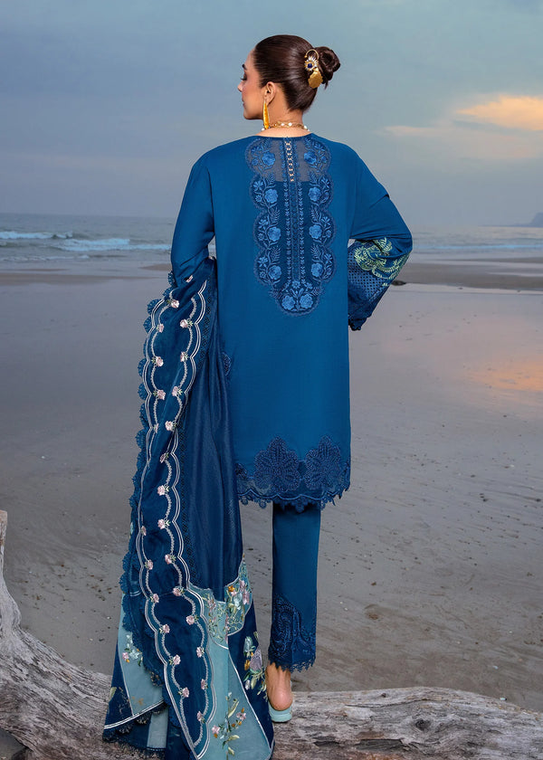 CRIMSON LUXURY CHIKANKARI EMBROIDERED LAWN - 3 PC UNSTITCHED