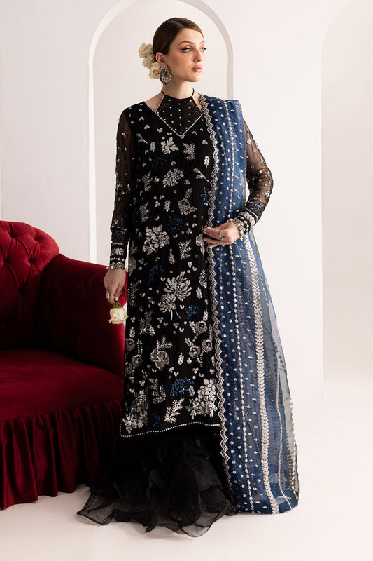 NUREH LUXURY WEDDING EMBROIDERED CHIFFON - 3 PC UNSTITCHED