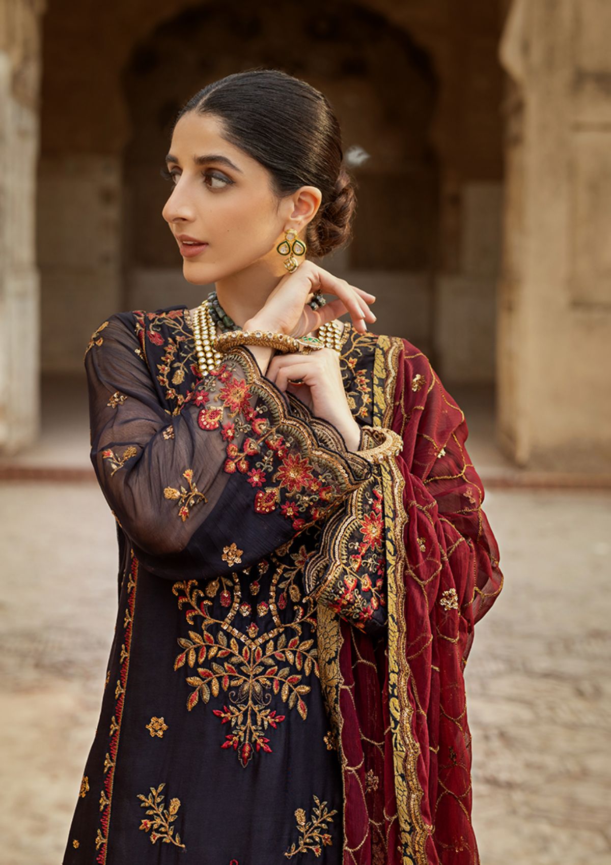 ZAINAB CHOTTANI LUXURY EMBROIDERED CHIFFON - 3 PC UNSTITCHED