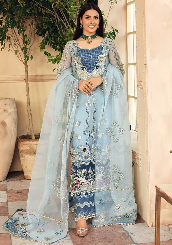 CELEBRATION BY ELAF LUXURY EMBROIDERED ORGANZA - 3 PC UNSTITCHED