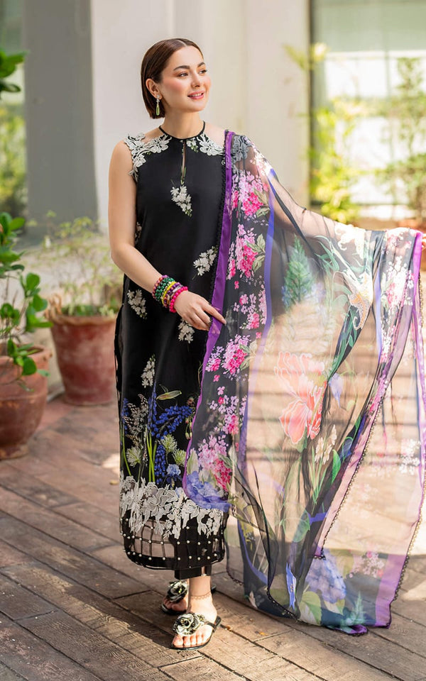 ASIFA NABEEL LUXURY DIGITAL PRINTED EMBROIDERED LAWN - 3 PC UNSTITCHED