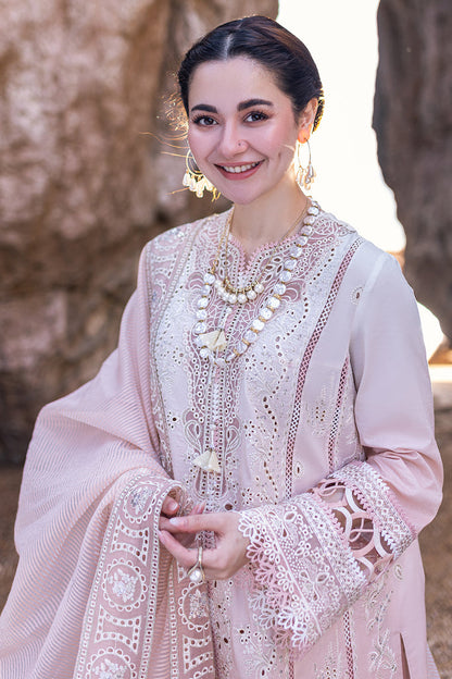 QALAMKAR LUXURY CHIKANKARI EMBROIDERED LAWN - 3 PC UNSTITCHED