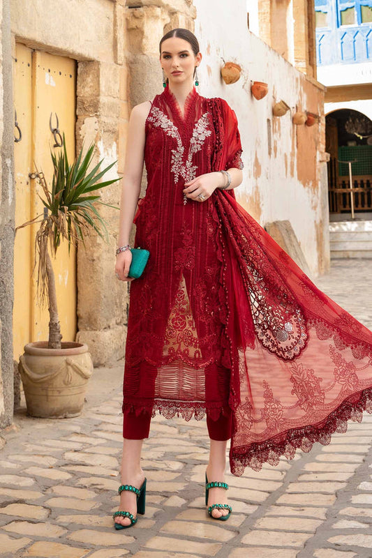 MARIA B LUXURY EMBROIDERED ORGANZA - 3 PC UNSTITCHED