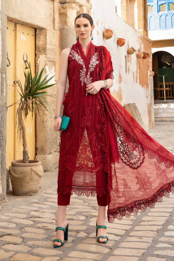 MARIA B LUXURY EMBROIDERED ORGANZA - 3 PC UNSTITCHED