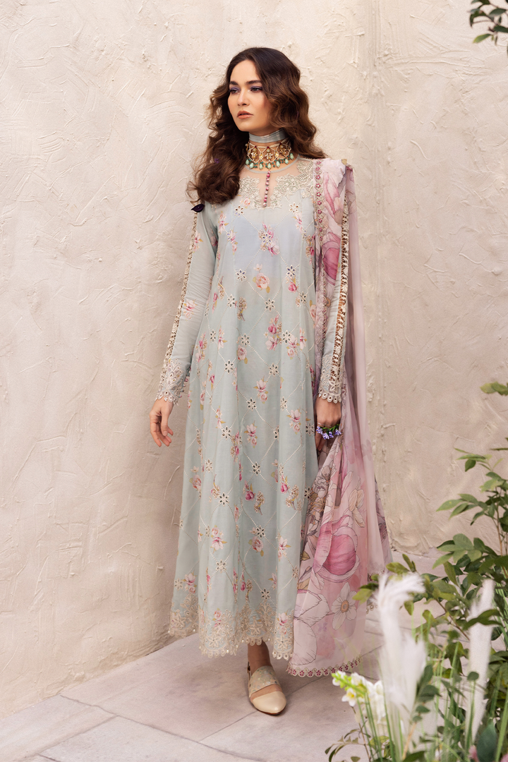 IZNIK LUXURY CHIKANKARI EMBROIDERED LAWN - 3 PC UNSTITCHED