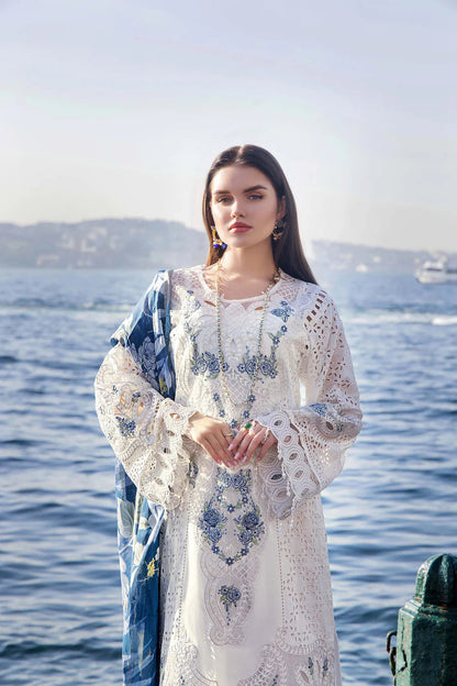 ADNAN LIBAS LUXURY CHIKANKARI EMBROIDERED LAWN - 3 PC UNSTITCHED