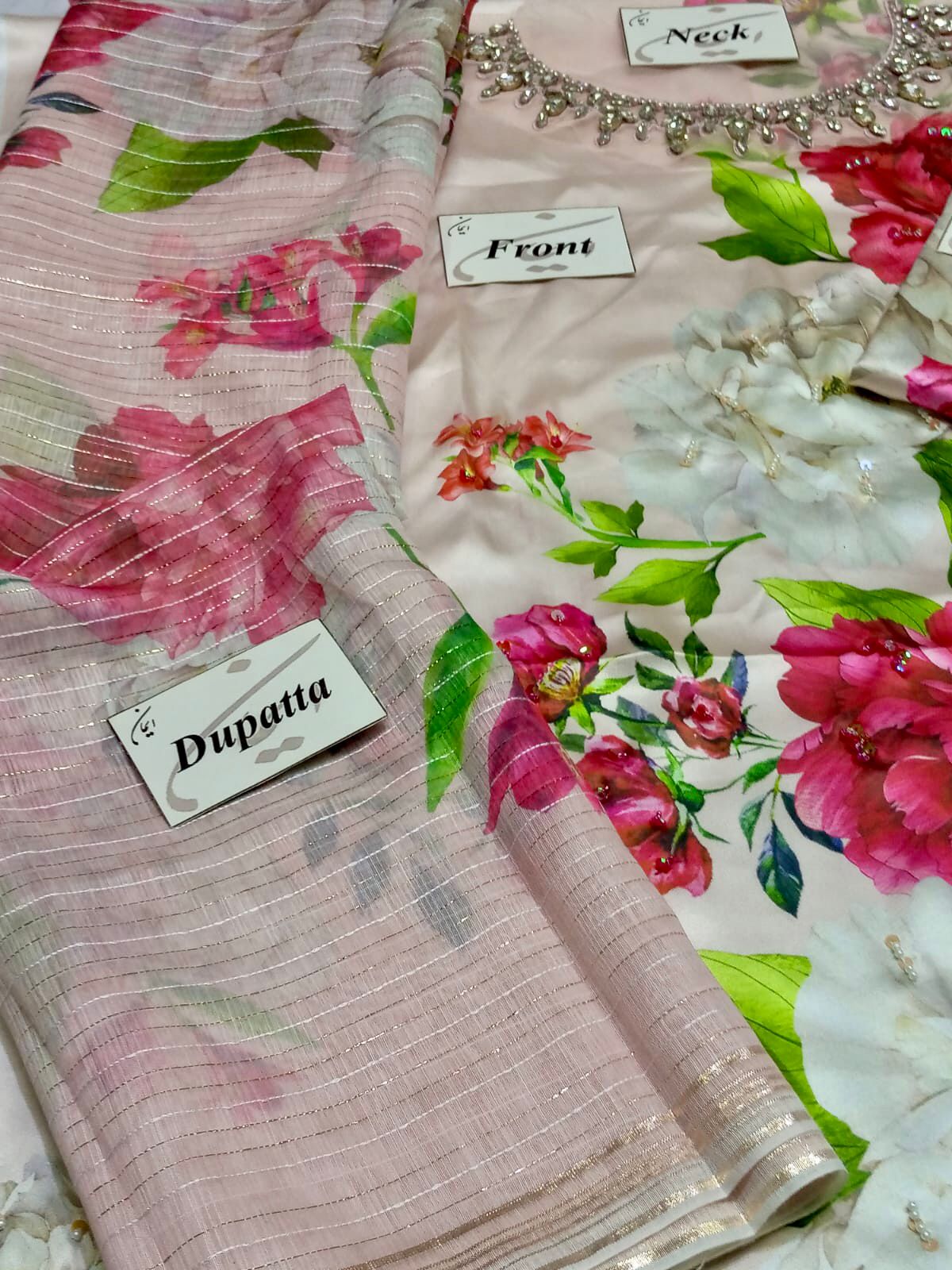 LULUSAR LUXURY SHAMOZ SILK - 3 PC UNSTITCHED