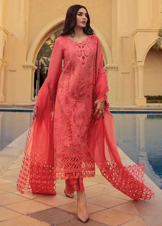 RANG RASIYA LUXURY CHIKANKARI EMBROIDERED LAWN - 3 PC UNSTITCHED