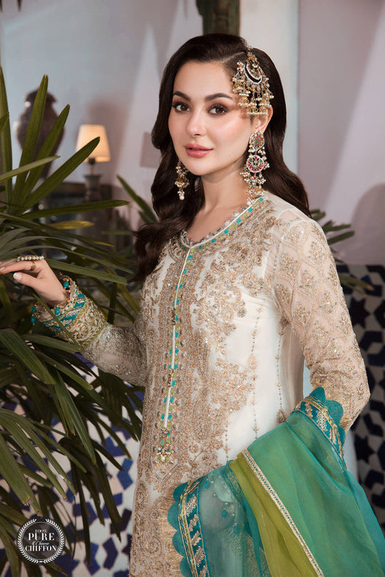 MARIA B LUXURY EMBROIDERED CHIFFON - 3 PC UNSTITCHED