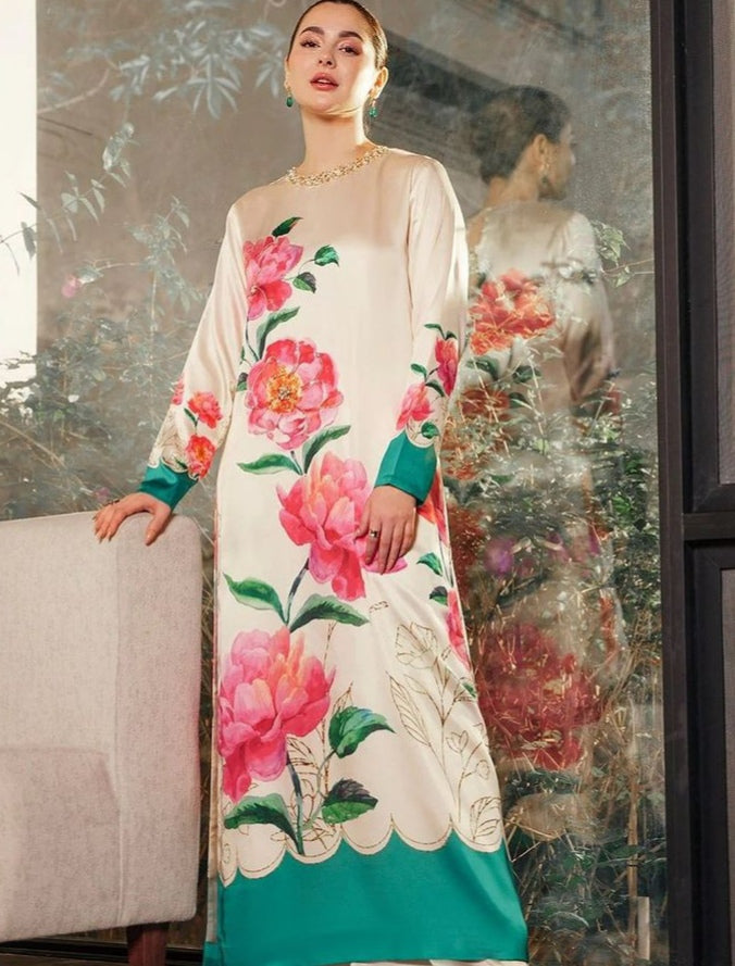 LULUSAR LUXURY DIGITAL PRINTED SHAMOZ SILK - 3 PC UNSTITCHED