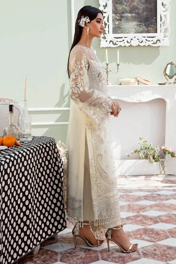 IMROZIA LUXURY WEDDING EMBROIDERED SEMI PURE CHIFFON - 3 PC UNSTITCHED