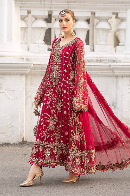 MARIA B LUXURY EMBROIDERED CHIFFON - 3 PC UNSTITCHED