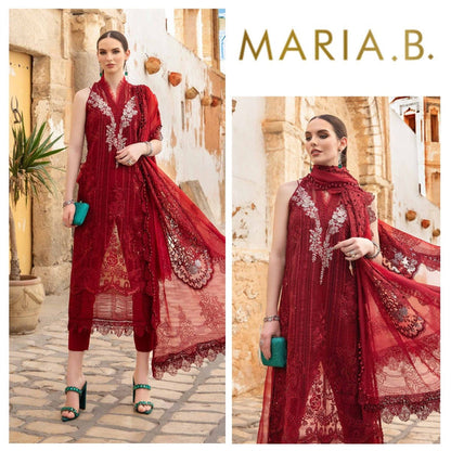 MARIA B LUXURY EMBROIDERED ORGANZA - 3 PC UNSTITCHED