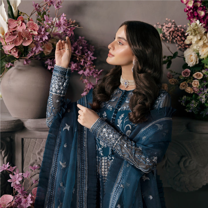 AFROZEH LUXURY EMBROIDERED ORGANZA - 3 PC UNSTITCHED
