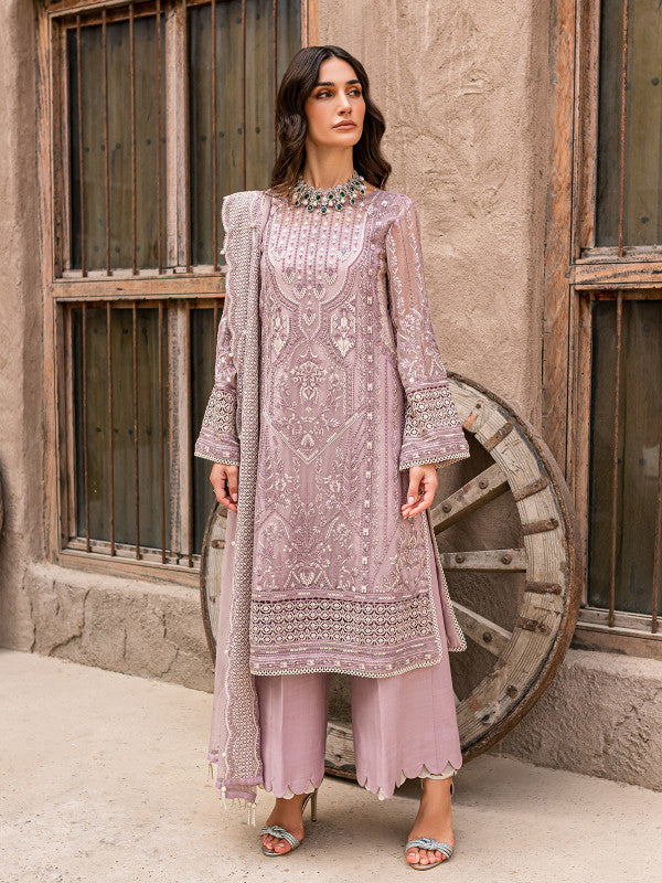 GULAAL LUXURY WEDDING EMBROIDERED ORGANZA - 3 PC UNSTITCHED