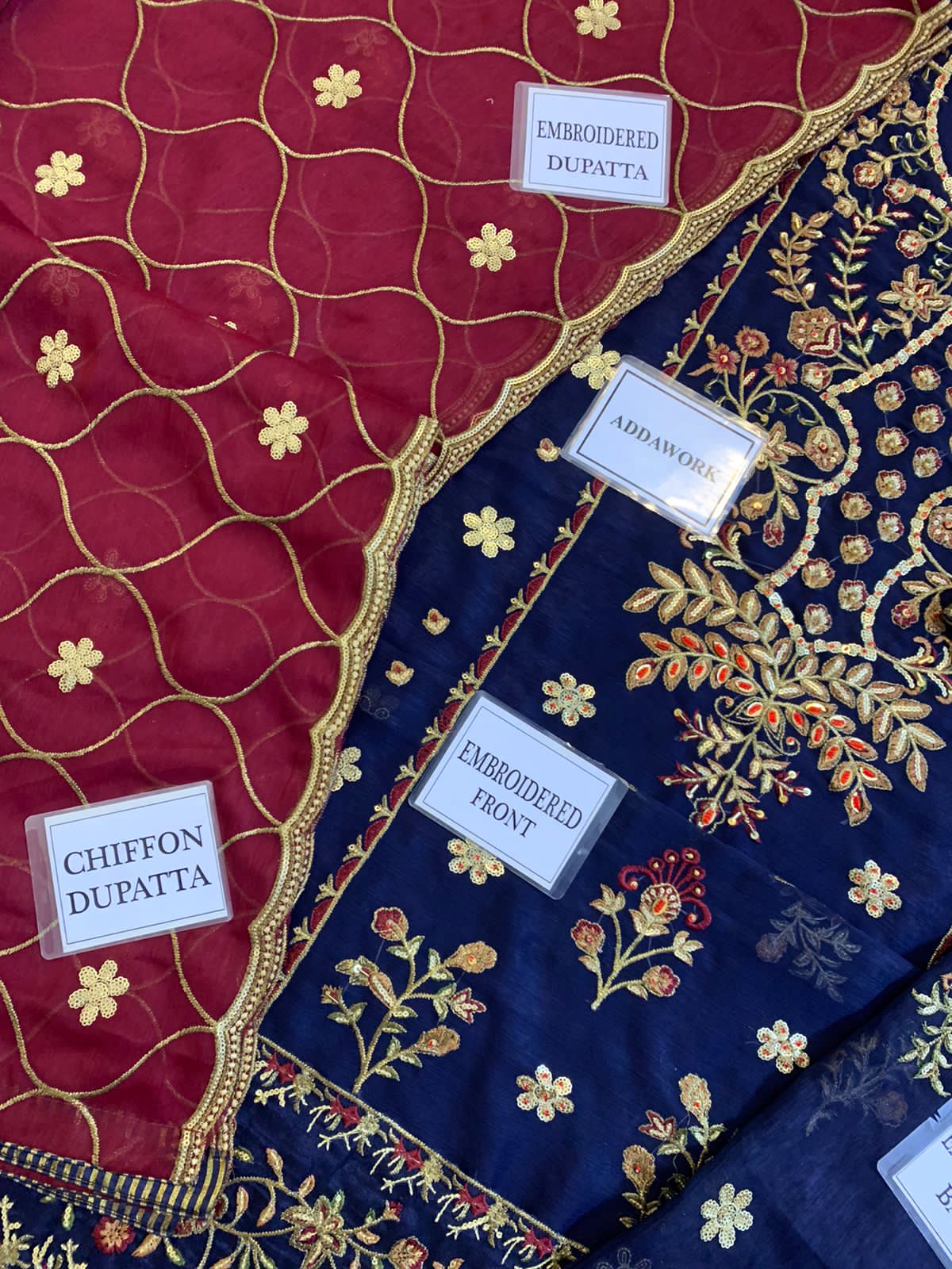 ZAINAB CHOTTANI LUXURY EMBROIDERED CHIFFON - 3 PC UNSTITCHED
