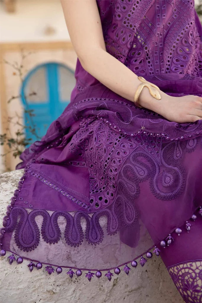 MARIA B LUXURY EMBROIDERED CHIKANKARI LAWN - 3 PC UNSTITCHED