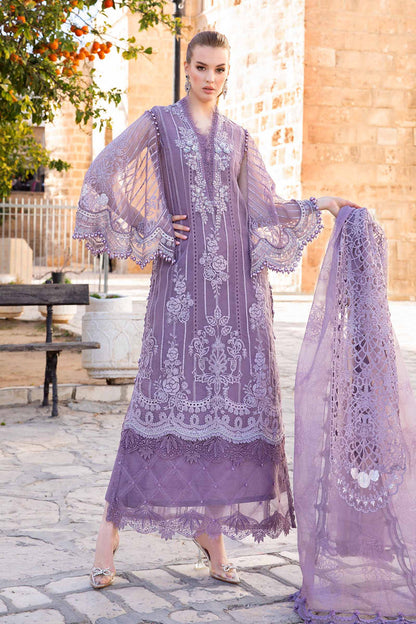 MARIA B LUXURY EMBROIDERED LAWN - 3 PC UNSTITCHED