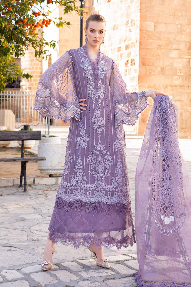 MARIA B LUXURY EMBROIDERED LAWN - 3 PC UNSTITCHED