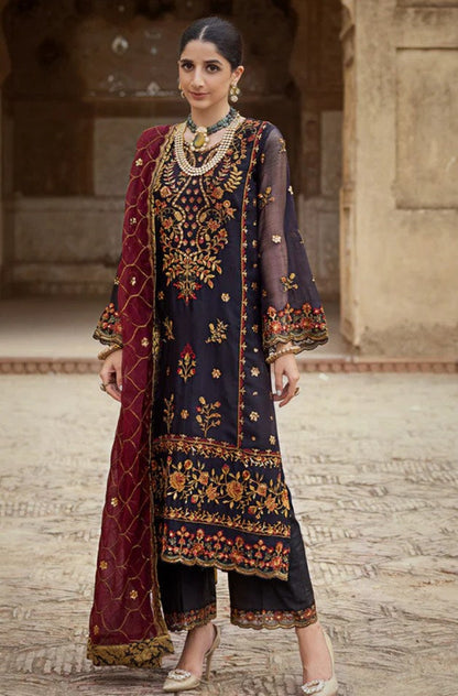 ZAINAB CHOTTANI LUXURY EMBROIDERED CHIFFON - 3 PC UNSTITCHED