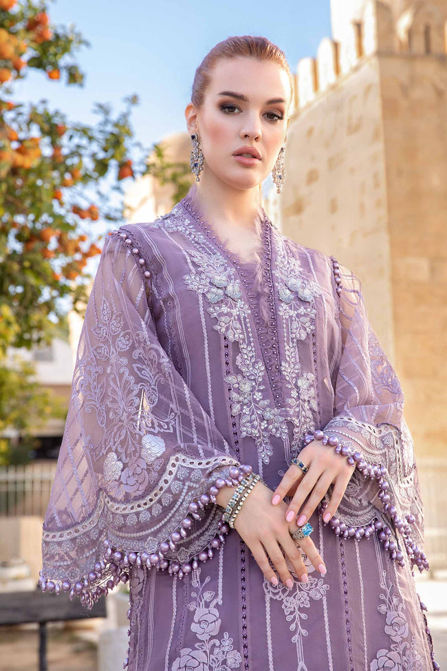 MARIA B LUXURY EMBROIDERED LAWN - 3 PC UNSTITCHED