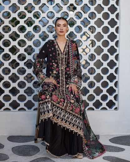 FAIZA SAQLAIN LUXURY EMBROIDERED LAWN - 3 PC UNSTITCHED
