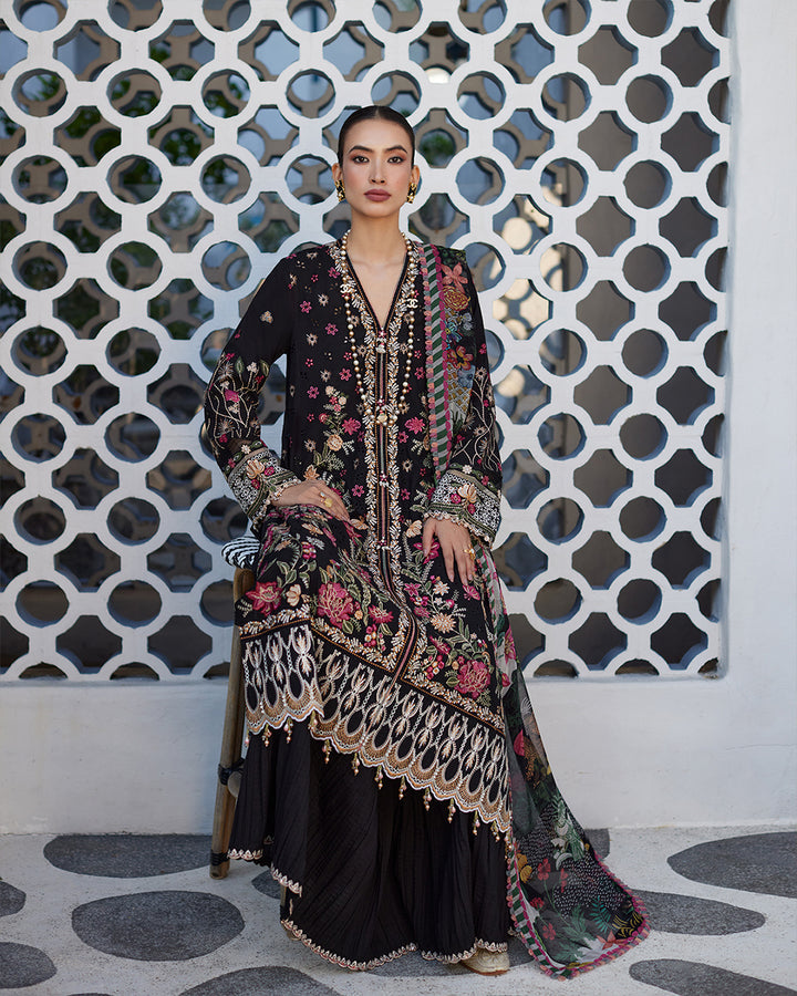 FAIZA SAQLAIN LUXURY EMBROIDERED LAWN - 3 PC UNSTITCHED