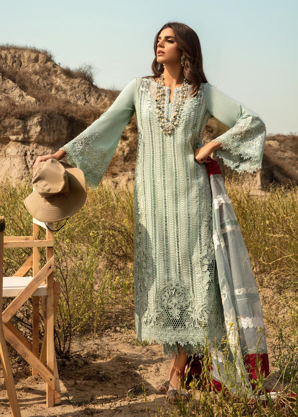 CRIMSON X SAIRA SHAKIRA LUXURY CHIKANKARI EMBROIDERED LAWN - 3 PC UNSTITCHED