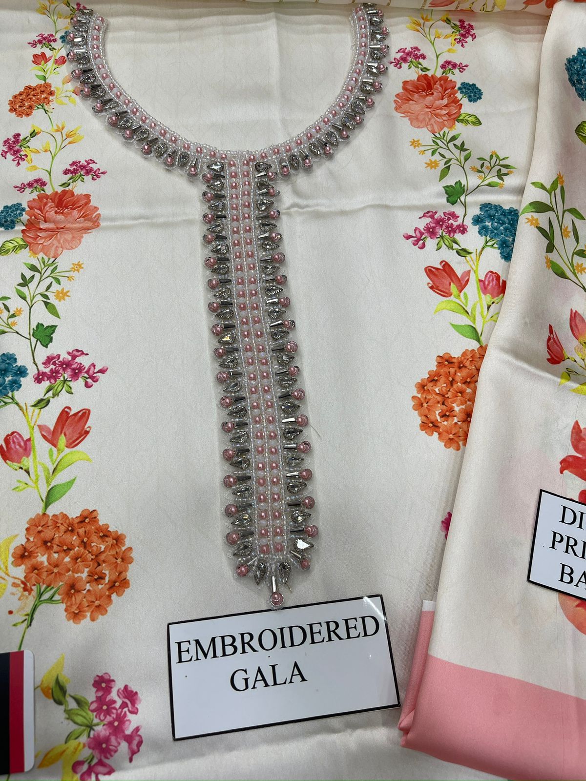 LULUSAR LUXURY DIGITAL PRINTED SHAMOZ SILK - 3 PC UNSTITCHED