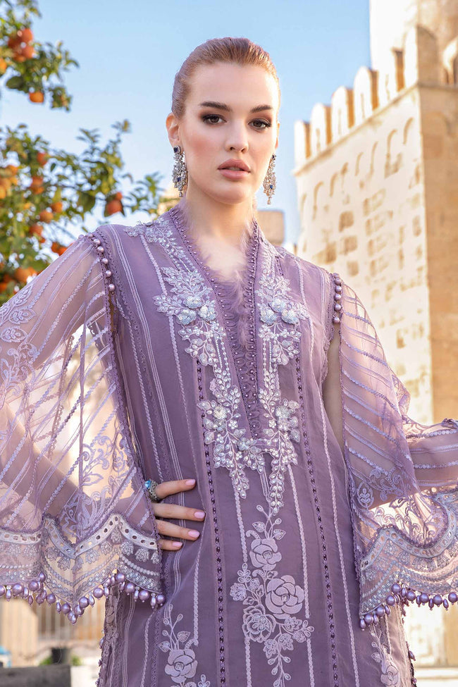 MARIA B LUXURY EMBROIDERED LAWN - 3 PC UNSTITCHED
