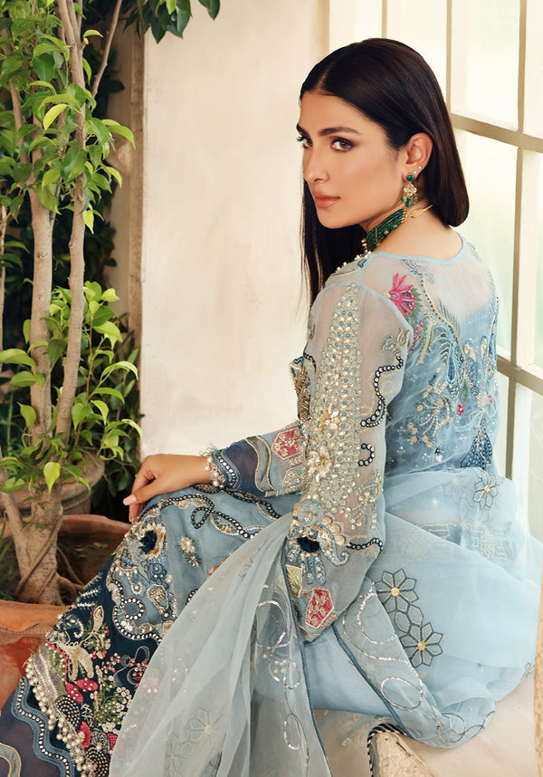 CELEBRATION BY ELAF LUXURY EMBROIDERED ORGANZA - 3 PC UNSTITCHED