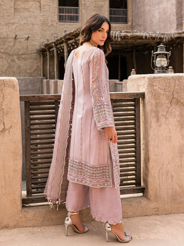 GULAAL LUXURY WEDDING EMBROIDERED ORGANZA - 3 PC UNSTITCHED