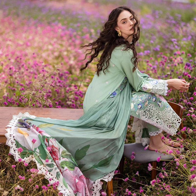 MUSHQ LUXURY EMBROIDERED LAWN - 3 PC UNSTITCHED