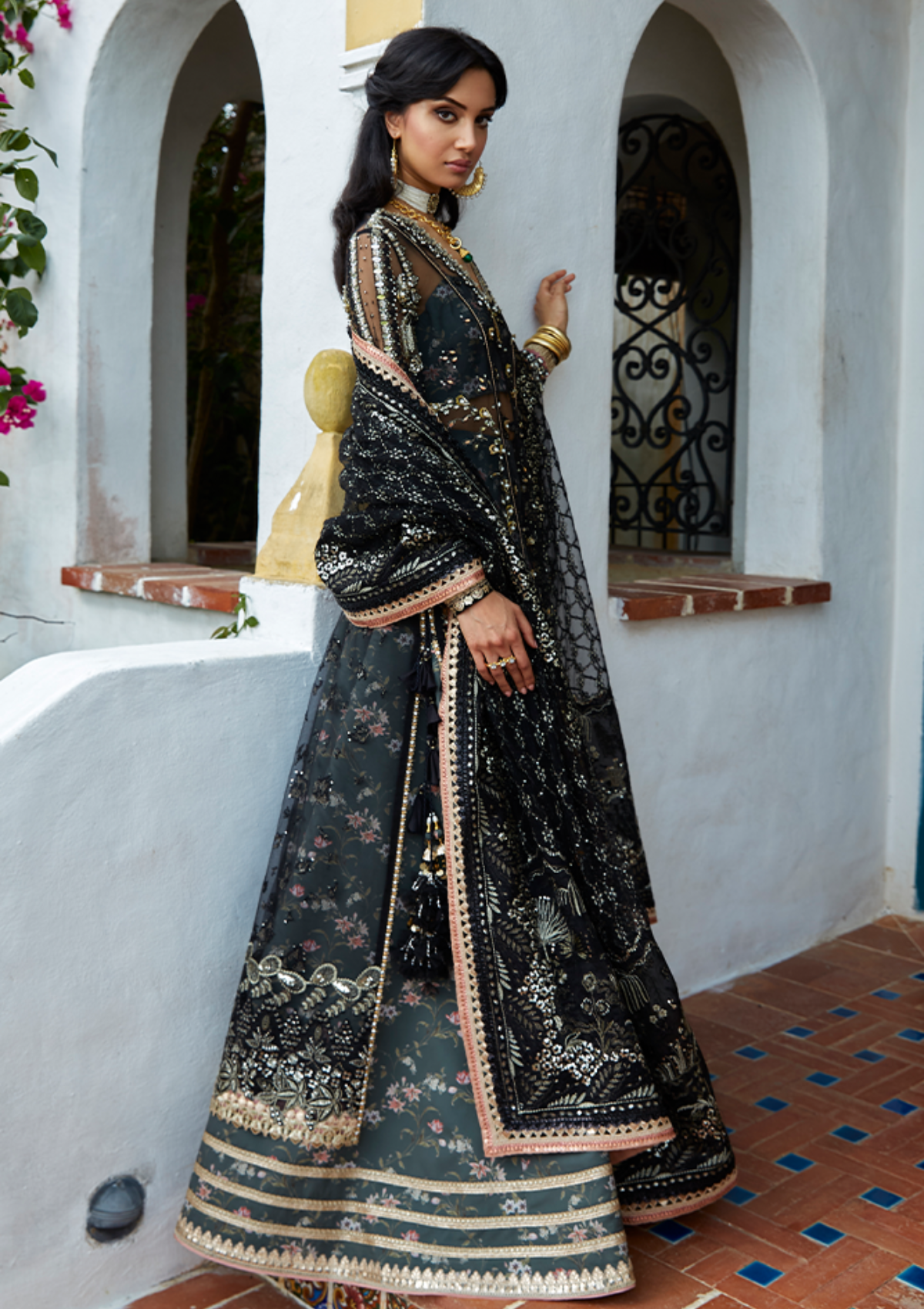 SUFFUSE BY SANA YASIR WEDDING FESTIVE NET - 3 PC UNSTITCHED