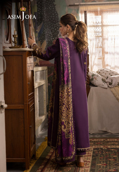 ASIM JOFA LUXURY FORMALS EMBROIDERED LAWN - 3 PC UNSTITCHED