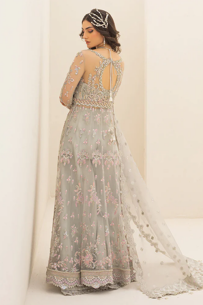 QALAMKAR LUXURY WEDDING EMBROIDERED ORGANZA MAXI - 3 PC UNSTITCHED
