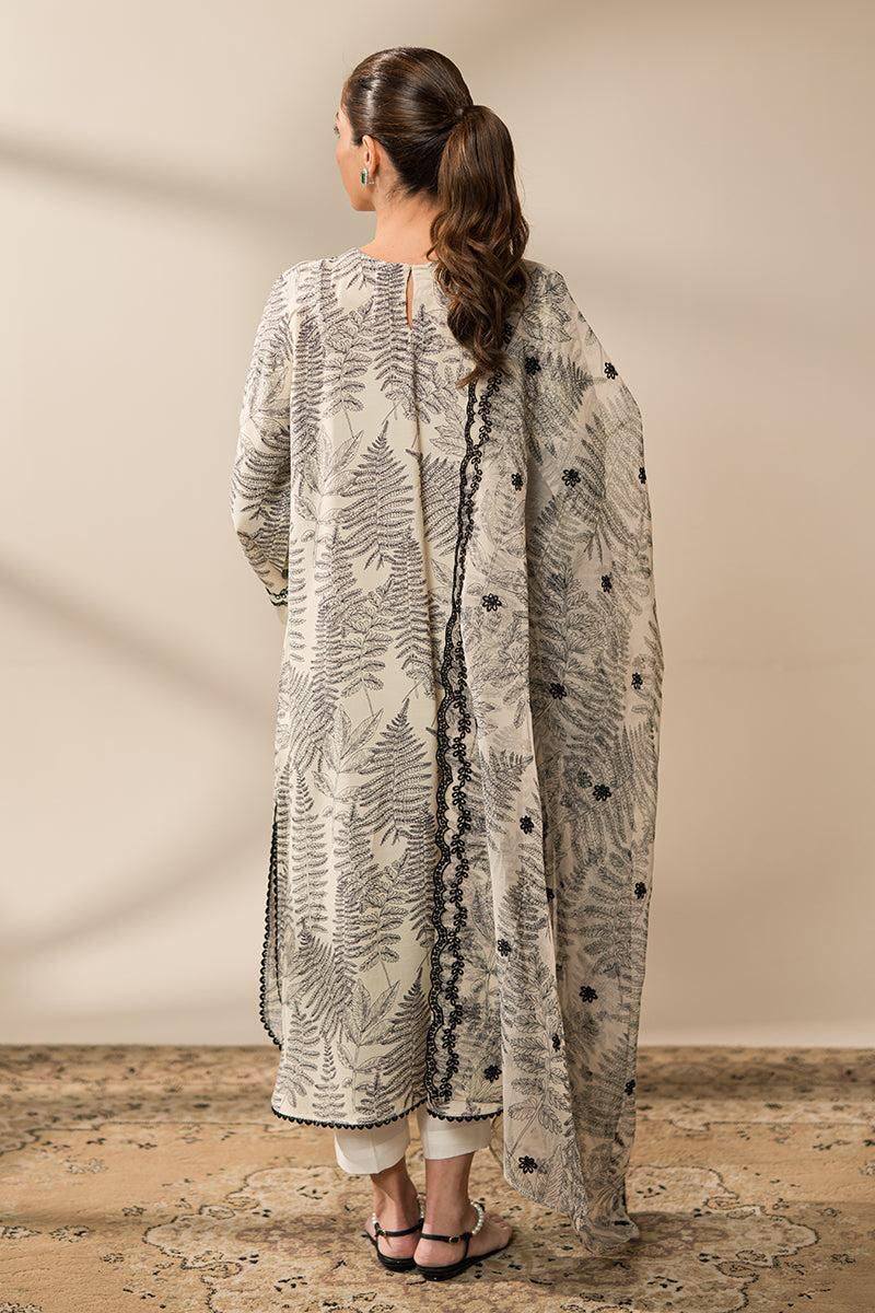CROSS STITCH LUXURY PRINTED EMBROIDERED LAWN - 3 PC UNSTITCHED