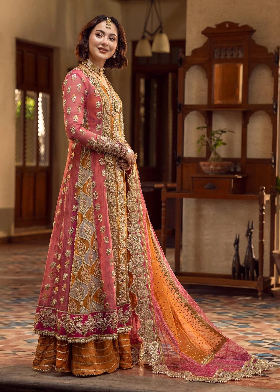 CRIMSON LUXURY EMBROIDERED CHIFFON - 3 PC UNSTITCHED