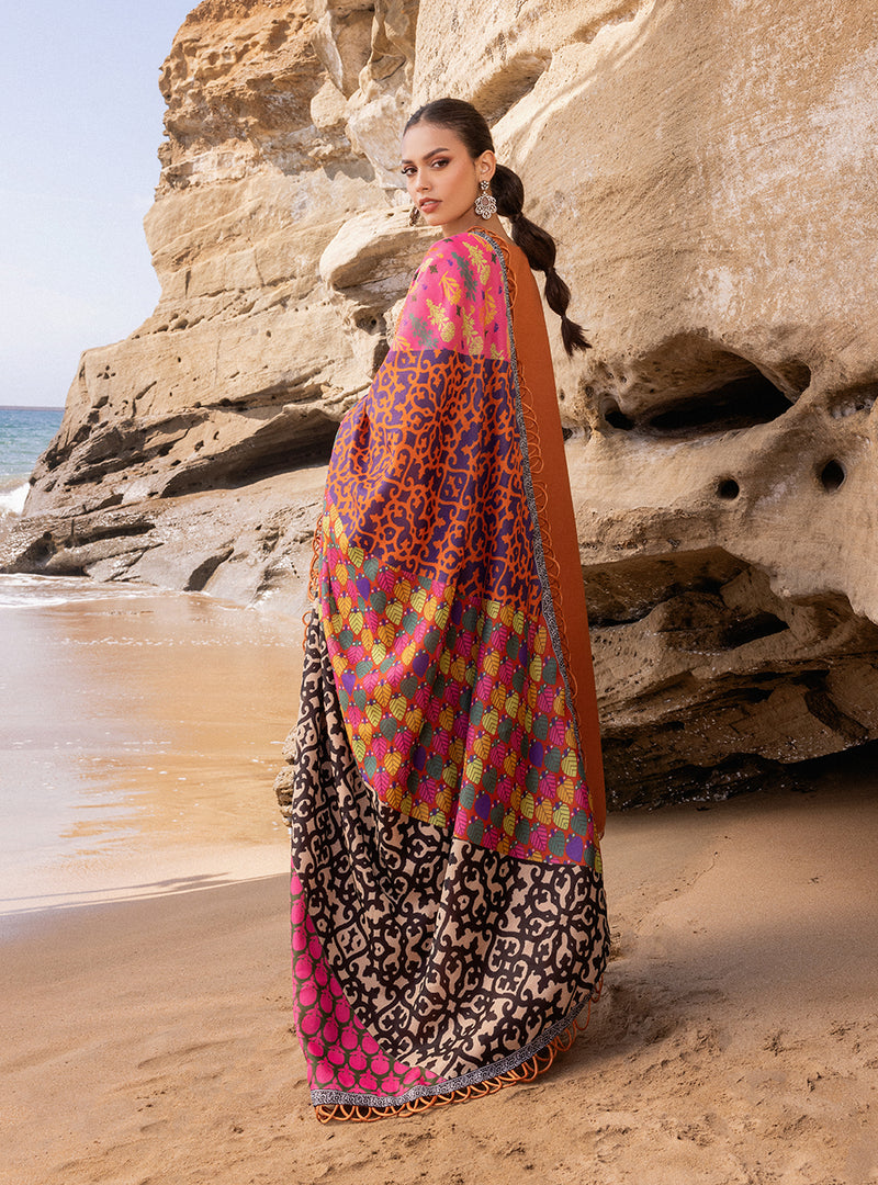 ZAINAB CHOTTANI LUXURY EMBROIDERED CHIKANKARI LAWN - 3 PC UNSTITCHED