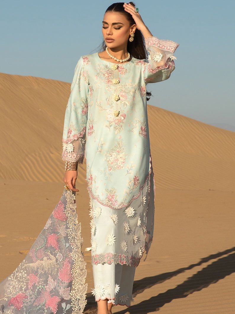 RANG RASIYA LUXURY EMBROIDERED LAWN - 3 PC UNSTITCHED