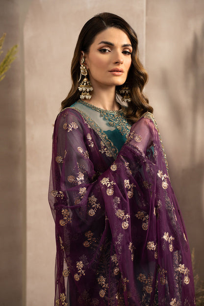 SAFFANA LUXURY WEDDING EMBROIDERED CHIFFON - 3 PC UNSTITCHED