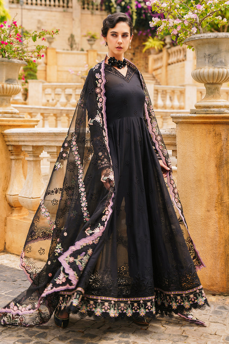 BAROQUE LUXURY CHIKANKARI EMBROIDERED LAWN MAXI - 3 PC UNSTITCHED