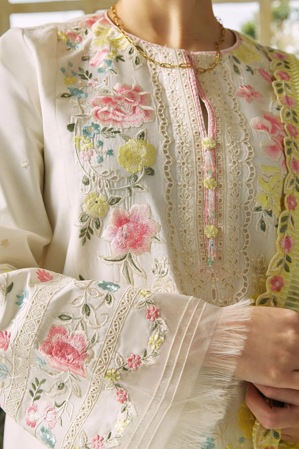 ZARA SHAHJAHAN LUXURY CHIKANKARI EMBROIDERED LAWN - 3 PC UNSTITCHED