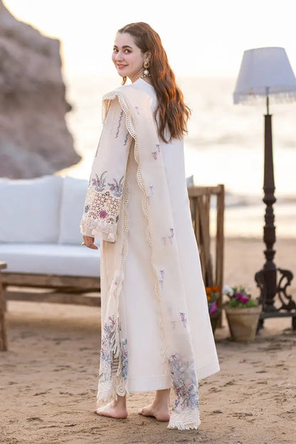 QALAMKAR LUXURY CHIKANKARI EMBROIDERED LAWN - 3 PC UNSTITCHED