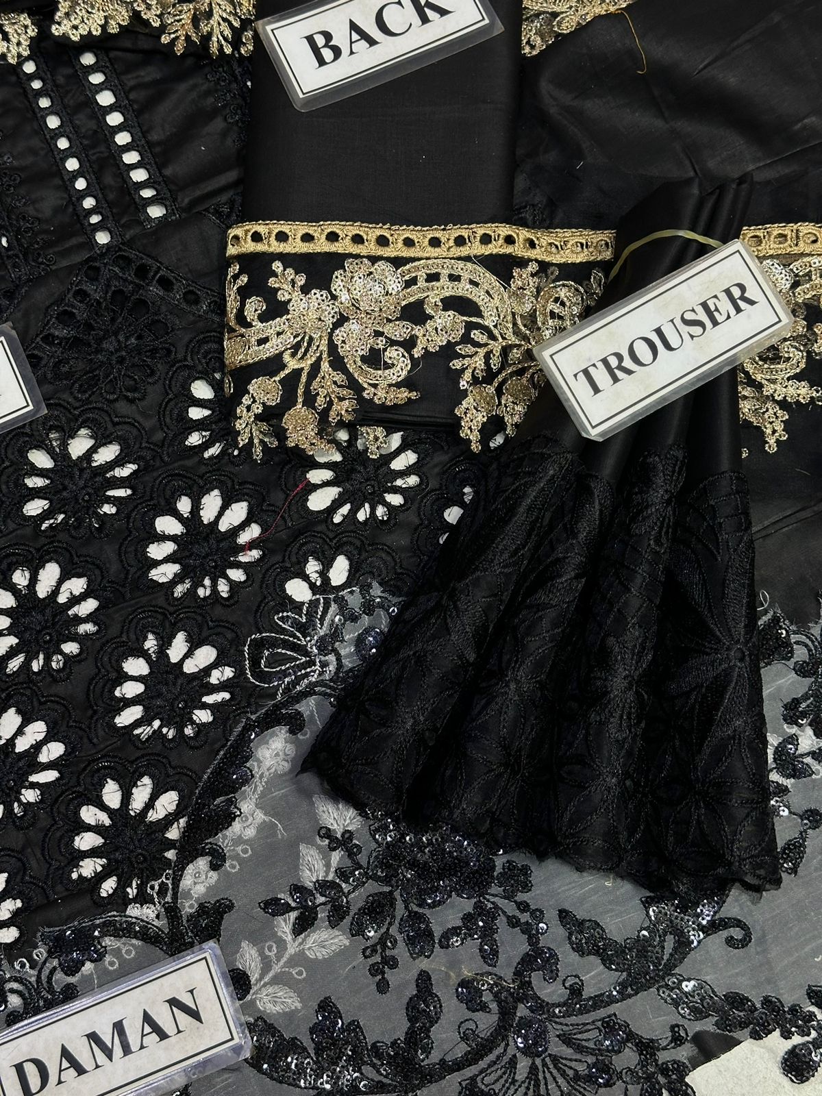 MARIA B LUXURY CHIKANKARI EMBROIDERED LAWN - 3 PC UNSTITCHED
