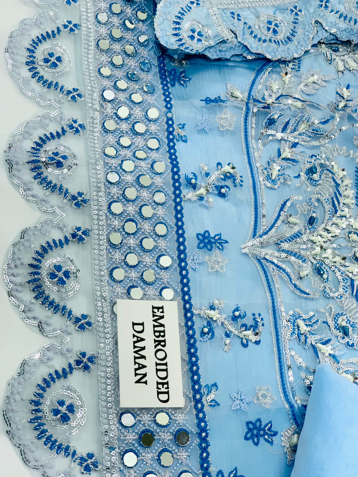 GULAAL LUXURY WEDDING EMBROIDERED ORGANZA - 3 PC UNSTITCHED