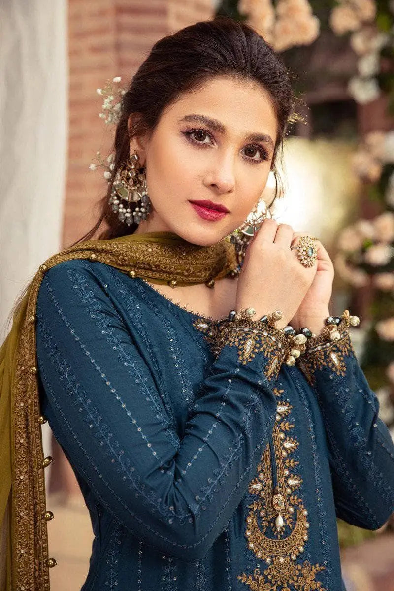 MARIA B LUXURY EMBROIDERED CHIFFON - 3 PC UNSTITCHED