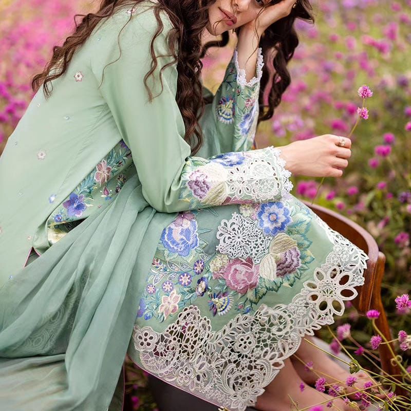 MUSHQ LUXURY EMBROIDERED LAWN - 3 PC UNSTITCHED