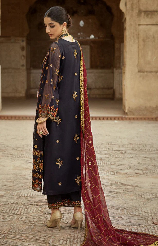 ZAINAB CHOTTANI LUXURY EMBROIDERED CHIFFON - 3 PC UNSTITCHED