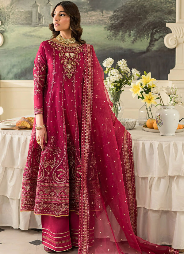 EMAAN ADEEL LUXURY WEDDING EMBROIDERED ORGANZA - 3 PC UNSTITCHED